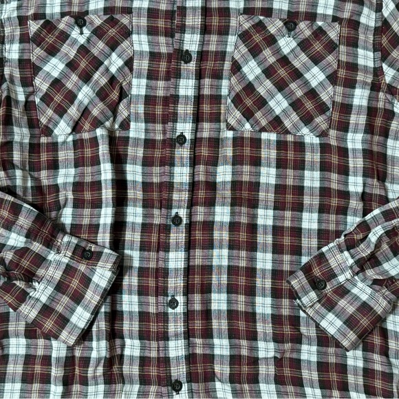 Threads & Heirs Red Plaid Shirt - Size Medium - Picture 7 of 8